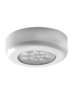 Luce di cortesia rot ghiera bianca LED bianchi