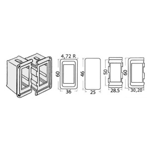 Plastic bezel switch