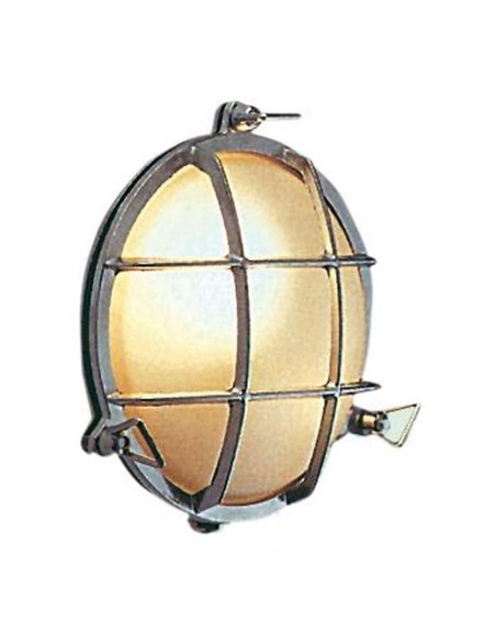 Lampada stagna ottone cromato
