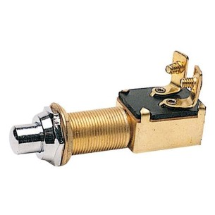 Push button chromed brass