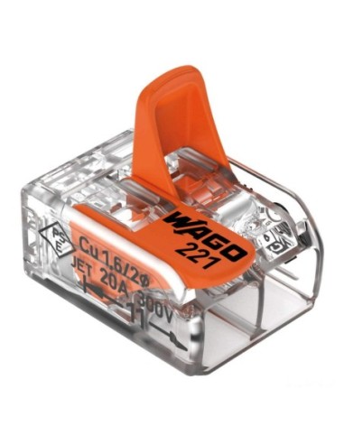 Morsetti di giunzione WAGO® serie 221 con apertura e serraggio a scatto