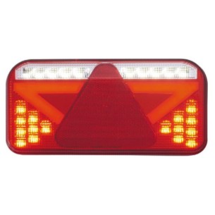 LED-Hinterlichter mit dreieckigem Reflektor und 6 Funktionen