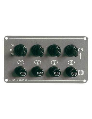 Pannello interruttori orizzontale