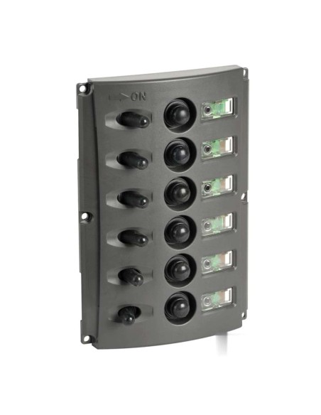 Pannello elettrico fusibili automatici doppio LED