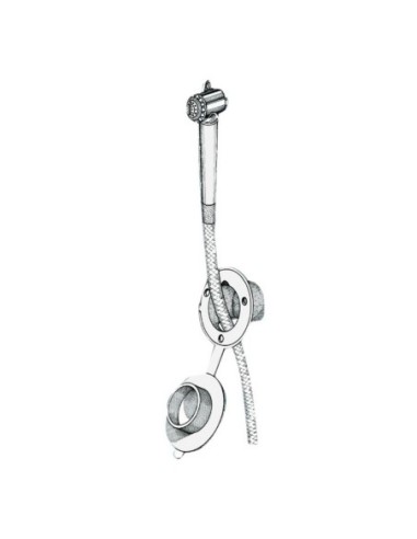 Doccia pulsante bianca tubo PVC parete