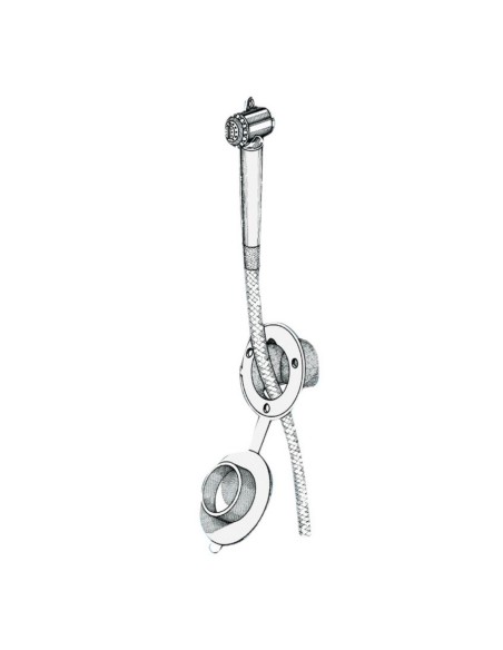 Doccia pulsante bianca tubo PVC parete