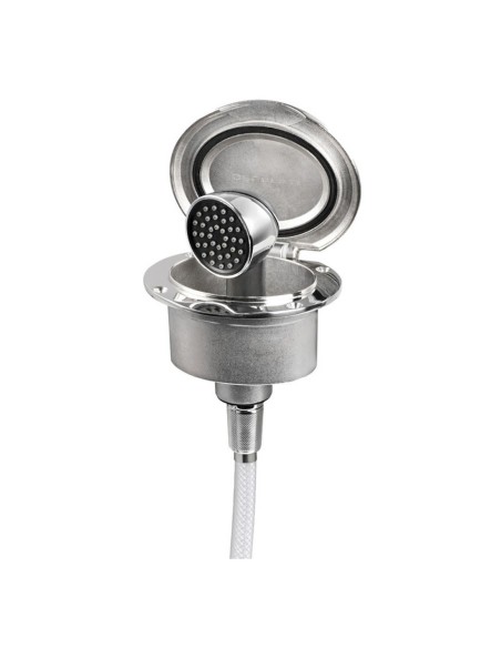 Box Elissa inox con doccia tubo