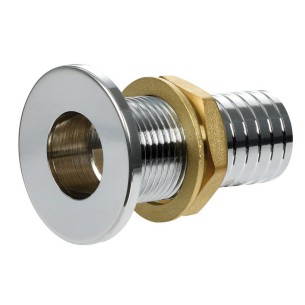Scarico filo ottone cromato