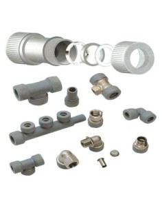 Sistema Hydrofix di raccordi impianti idrici adatti temperatura massima