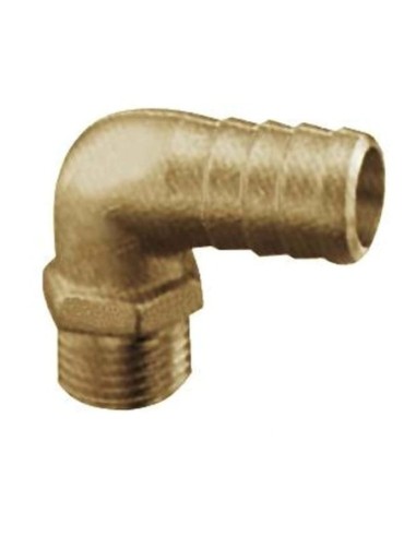 Portagomma in ottone, versione a 90° maschio