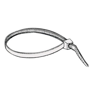Kabelbinder lsbarer Nylon wei