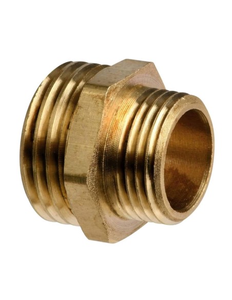 Nipple ottone doppio