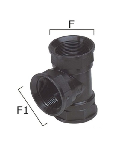 Raccordo T termopolimero