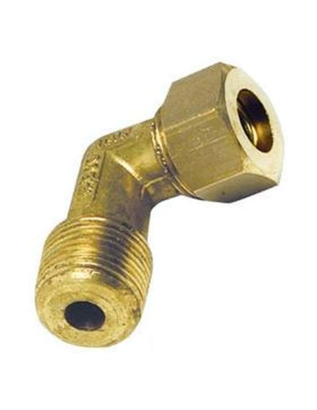 Raccordo a compressione in ottone per tubo in rame con tenuta Bicono Ottone