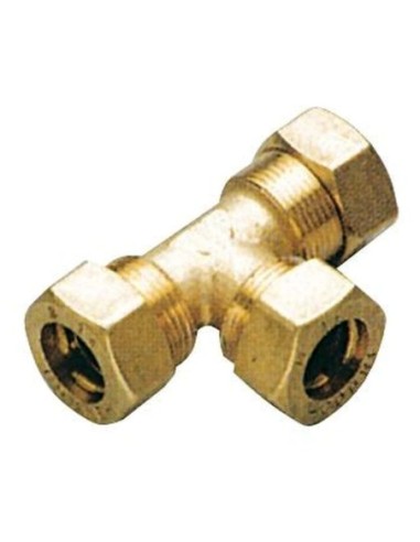 Raccordo a compressione in ottone per tubo in rame con tenuta 0 Ring