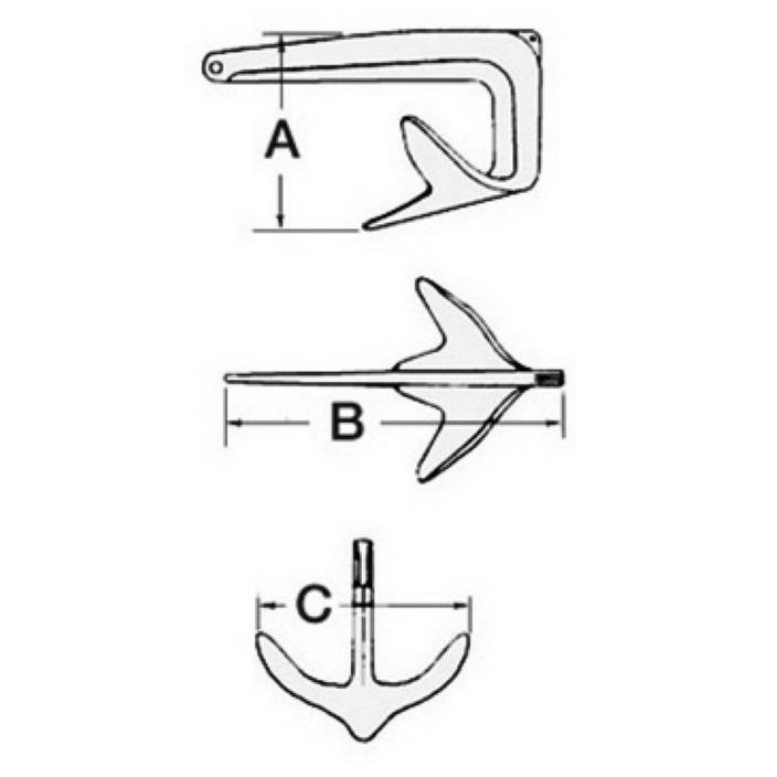 Trefoil anchor