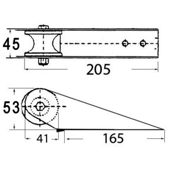 Bow roller small vessels