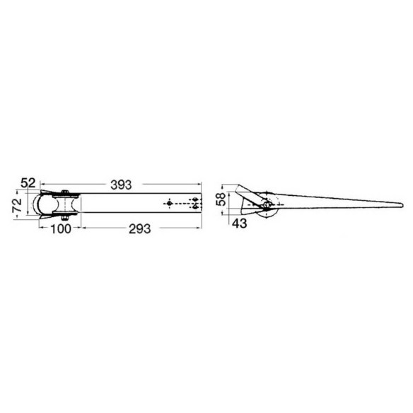 Bugrolle Edelstahl