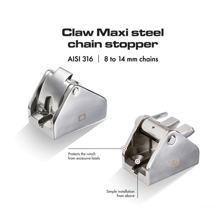 Maxi blocca catena in acciaio Claw