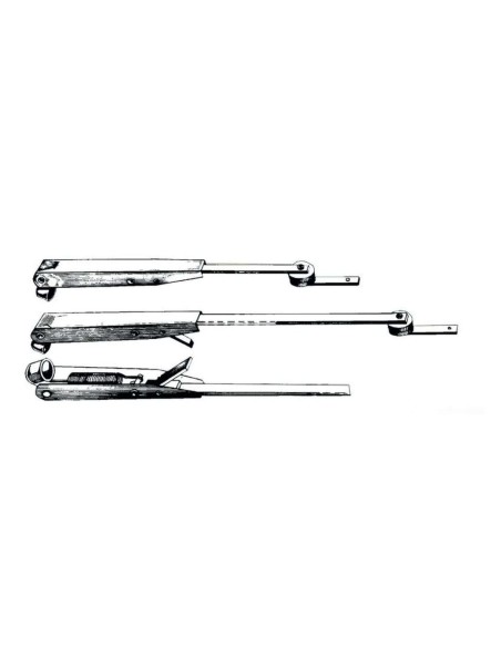 Braccio tergicristallo regolabile