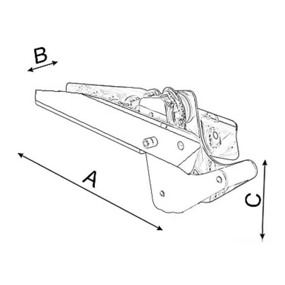 Polished SS lightweight hinged roller