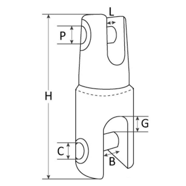Mega Ankerwirbel AISI 316