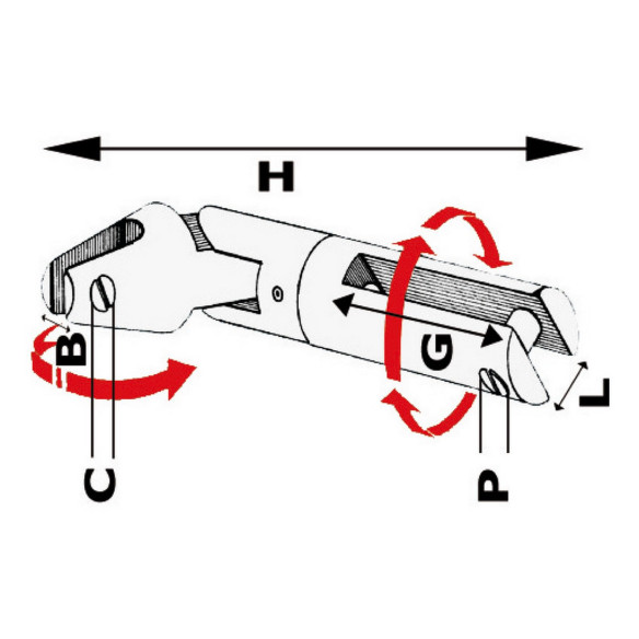 Attacco girevole inox 2 snodi