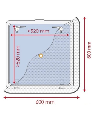 Zanzariera 600 x 600 mm
