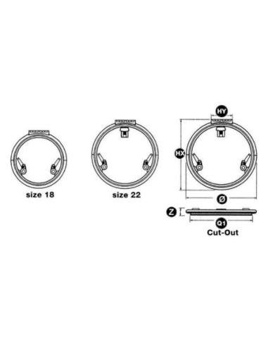 Passo uomo Lewmar Low Profile tondo
