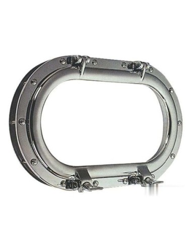 Oblò ovale ottone cromato