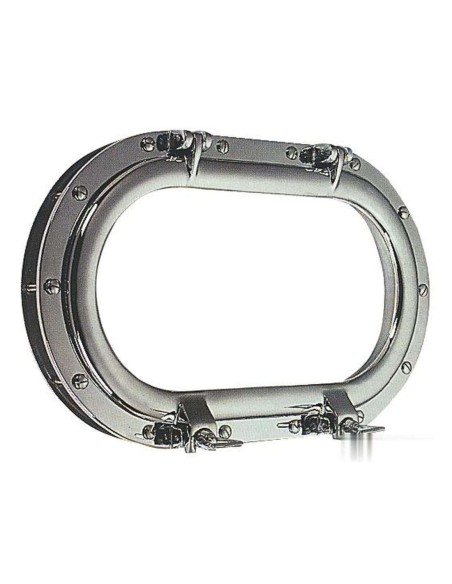 Oblò ovale ottone cromato