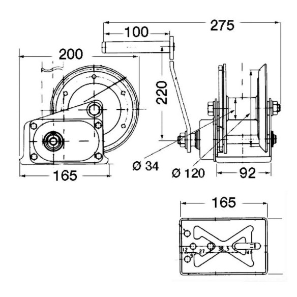 SPX Brake Winch Trailerwinde