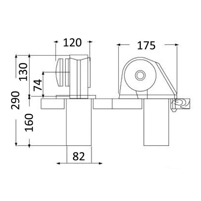 Italwinch Obi windlass  drum gypsy