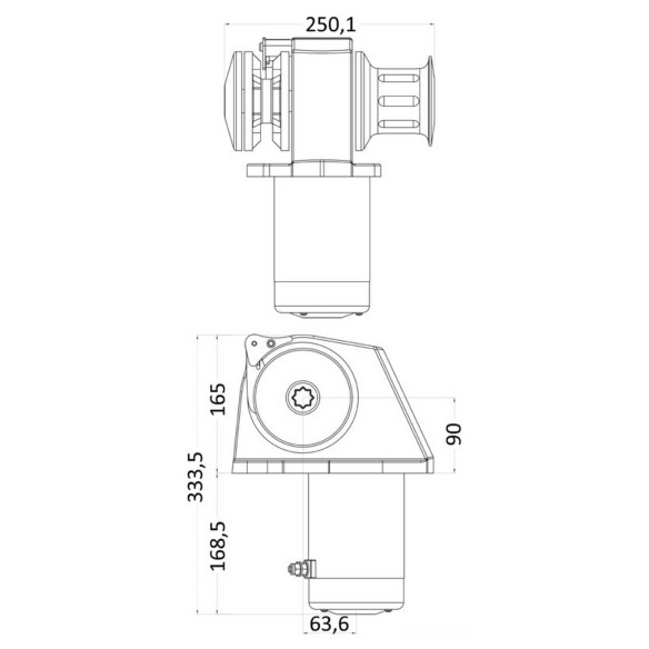 Italwinch Obi windlass  drum gypsy