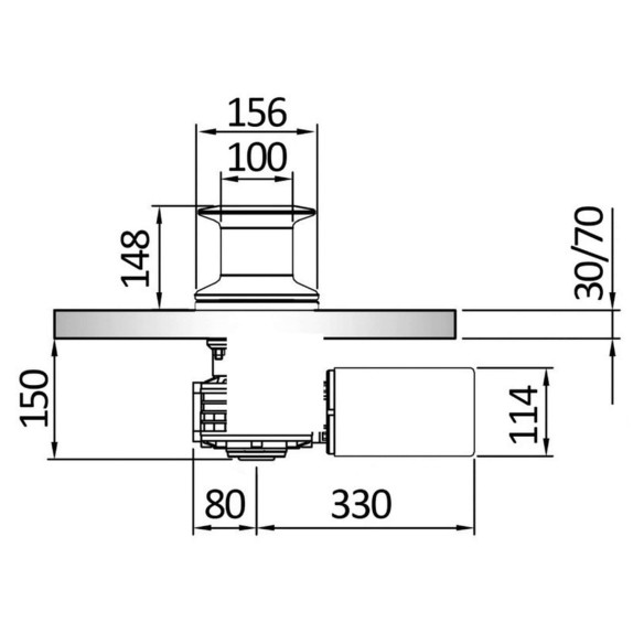 Italwich Heron winch  capstan