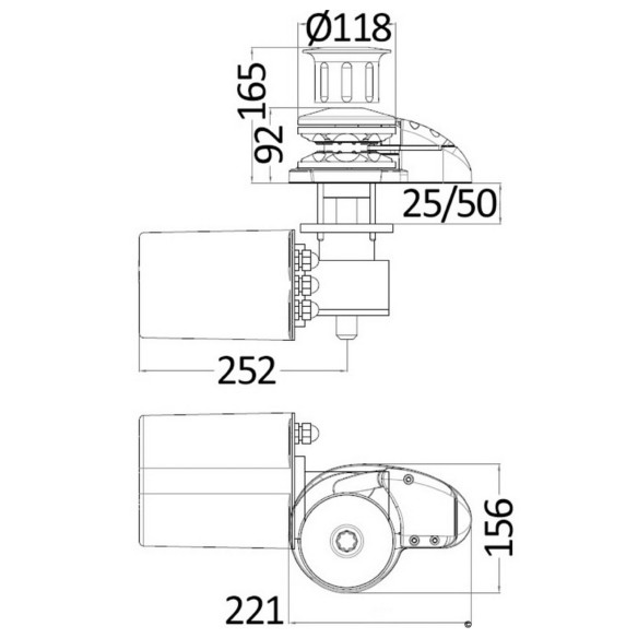 Verricello inox verticale CLP  C