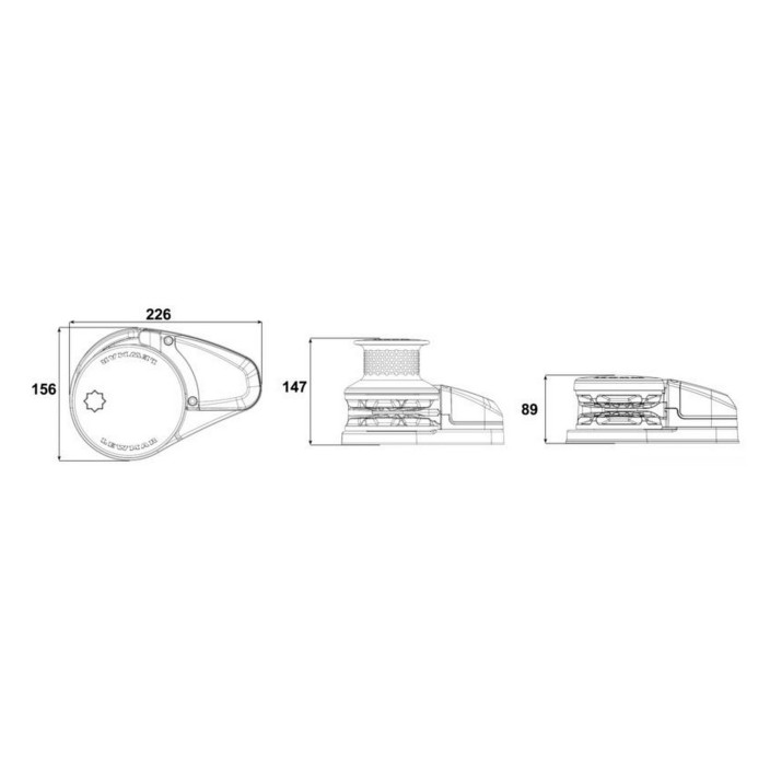 LEWMAR VX2 Niedrig/Hoch Winden-Kit (1000 W)