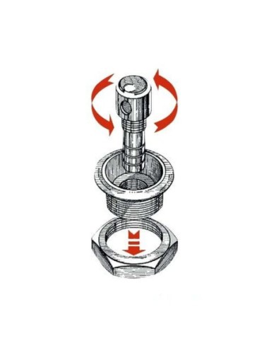 Sfiato carburante inox diritto