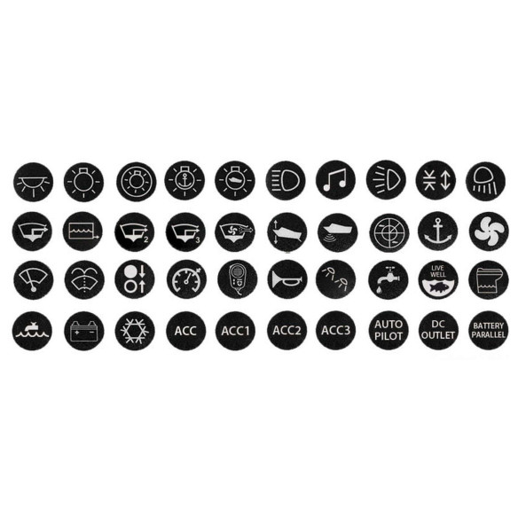 Set stickers antivandal switches