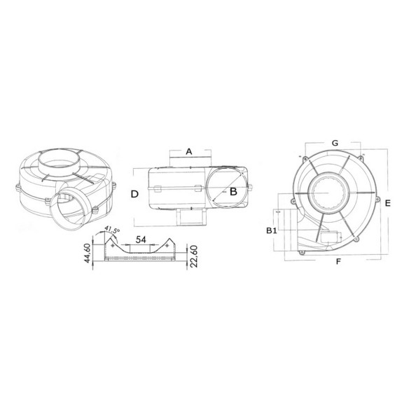 Centrifugal extractor with bracket