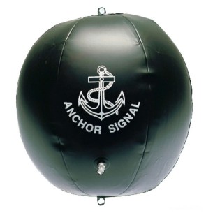 Pallone nero gonfiabile di segnalazione