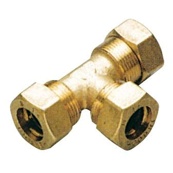 Raccordo a compressione in ottone per tubo in rame con tenuta 0 Ring
