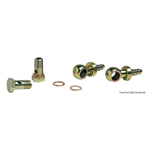 Kit swivelling brass joints