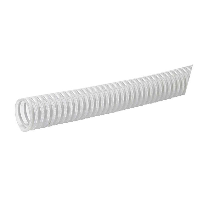 White PVC spiral reinforced hose