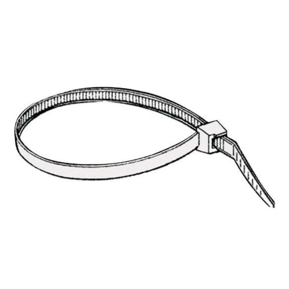 Kabelbinder lsbarer Nylon wei