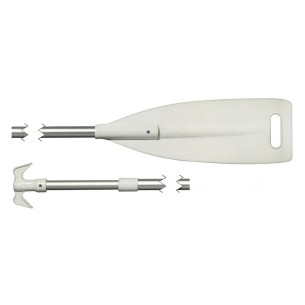 Telescopic paddle wboat hook