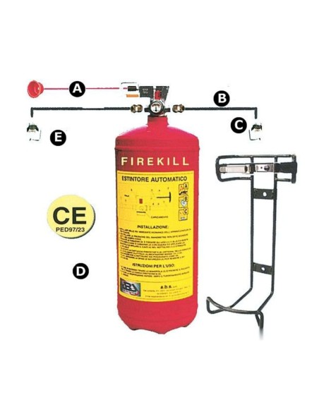 Estintore Firekill con pressostato