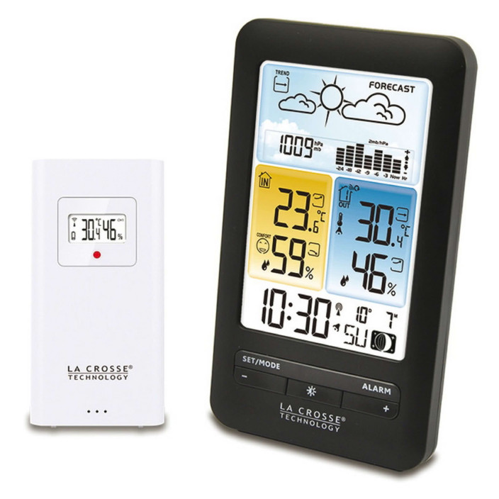 Compact radiocontrolled meteo station