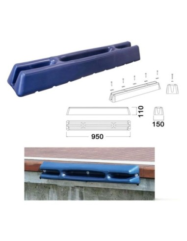 Protezione pontile blu