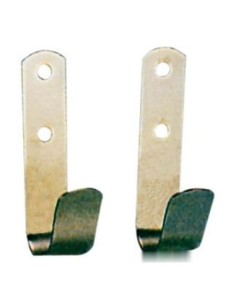 Coppia ganci sostegno inox